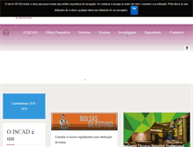 Tablet Screenshot of iscad.pt